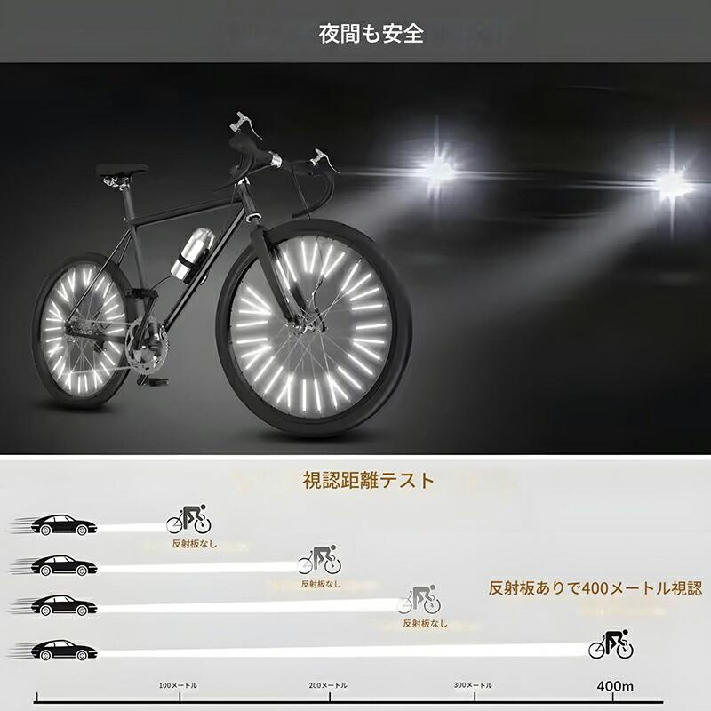 【36本】 自転車 スポーク リフレクター 反射チューブ クリップ ホイールリフレクター 取付け用 反射 簡単装着 夜間 悪天候 可視 約8cm |  | 03