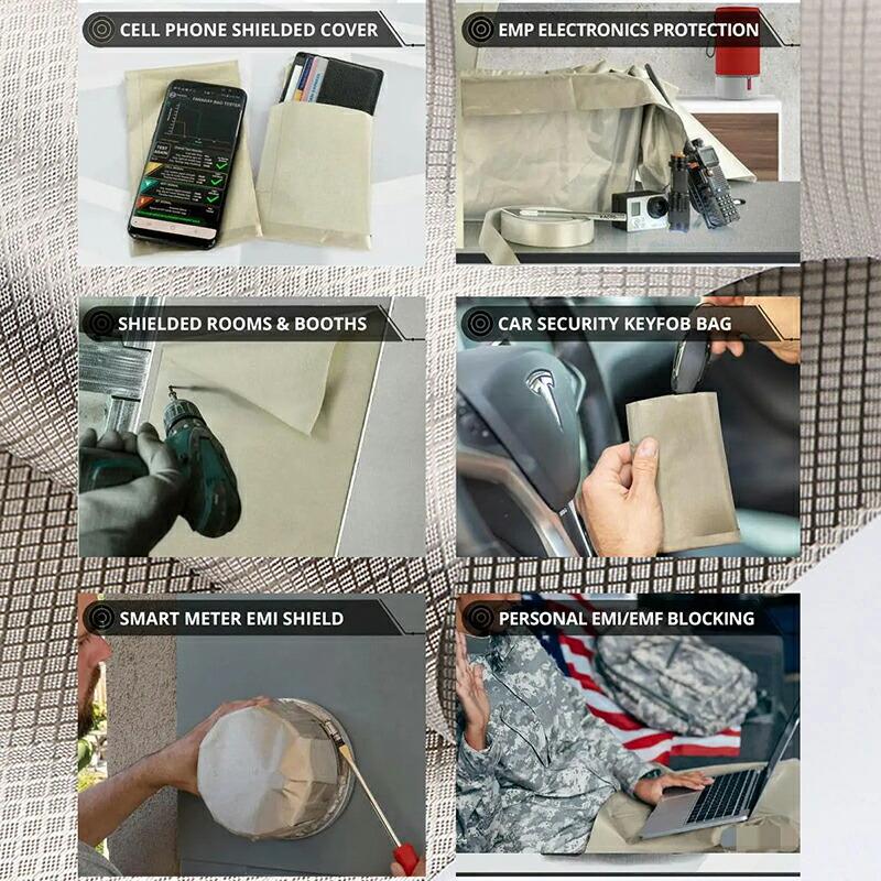 電磁波遮断シート RFID - 抗放射線 電磁波干渉防止シート シールド EMF