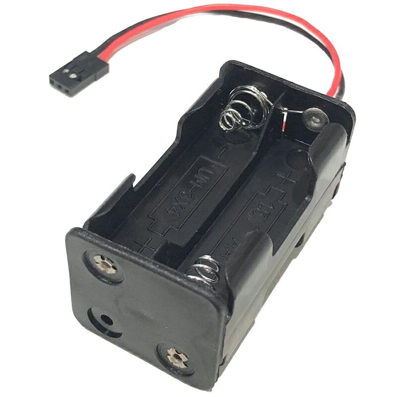 互換品] 【2点】バッテリーボックス 6V FUTABA JR 互換 コネクタ 単3