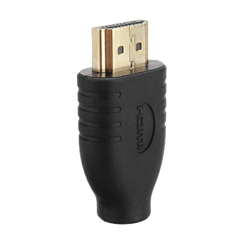 microHDMI 変換コネクタ HDMI1.4対応 タイプD メス - タイプA オス