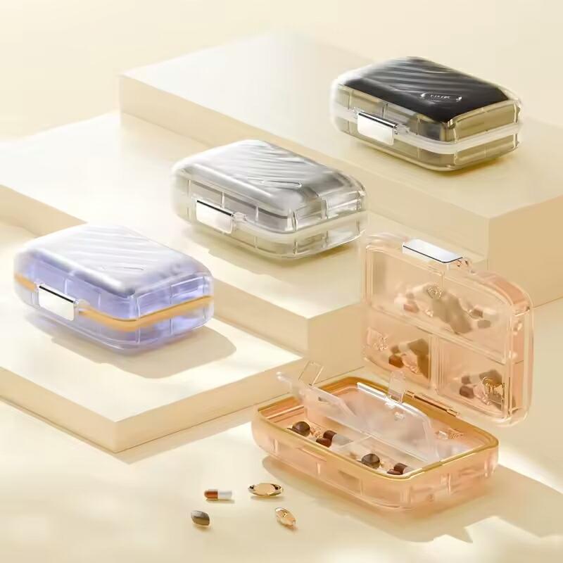 ❌26212❤新品 ピルケース 小物ケース 2個】 ピルケース 防湿 密閉 薬ケース 小型 サプリメントケース