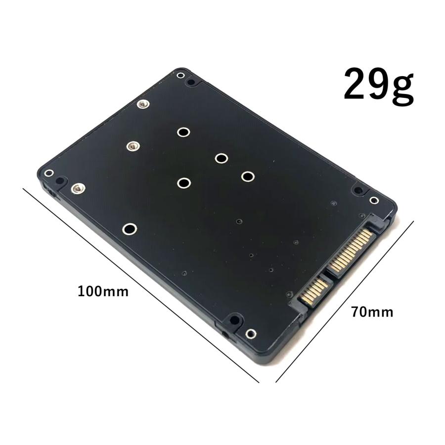 SATA M.2 NGFF SSD & mSATA - 2.5インチ ケース付き 3.0 変換 2 in 1