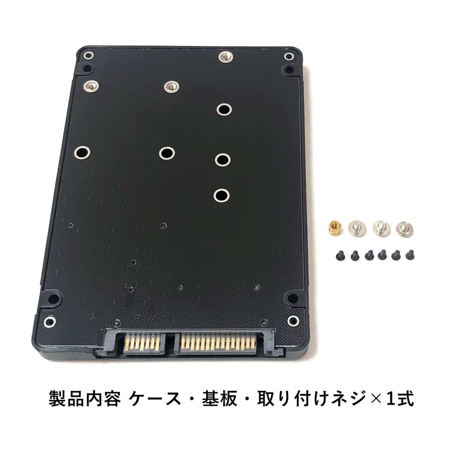 SATA M.2 NGFF SSD & mSATA - 2.5インチ ケース付き 3.0 変換 2 in 1