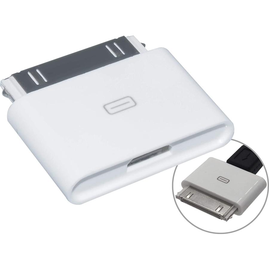[互換品]DOCK 充電アダプタ microUSB to DOCK 変換アダプタ iPhone 4S 4 第3世代までの iPad 第4世代までの iPod 対応 | 
