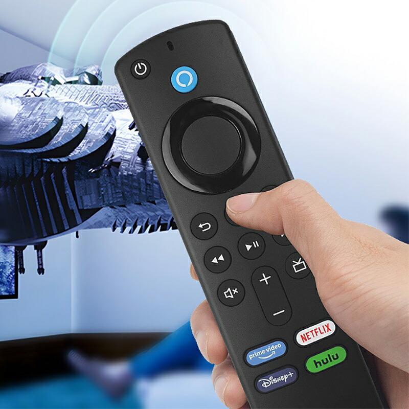 互換品]FIRETV用 リモコン 音声認識機能 マイク付き firetv