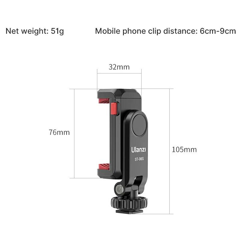 ST-06s カメラスマホモニターマウント 360°回転 角度調整 スマホ