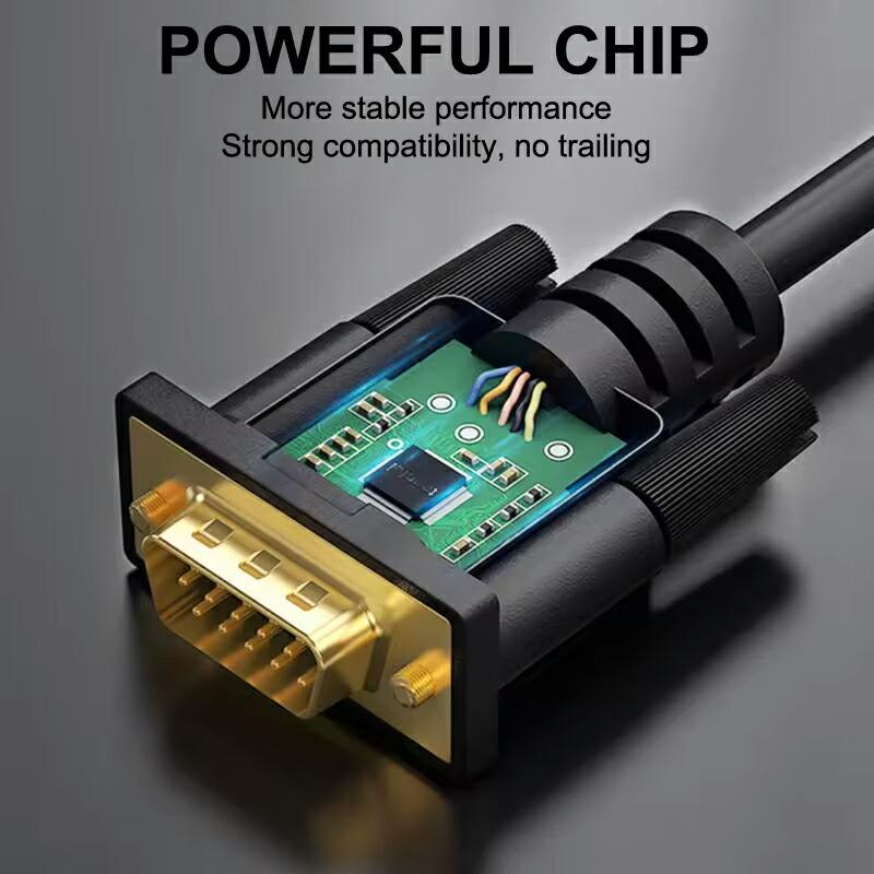 変換ケーブル HDMI オス to VGA オス「一方向限定」HDMI VGA 金メッキ 720P/1080P約1.8m |  | 03