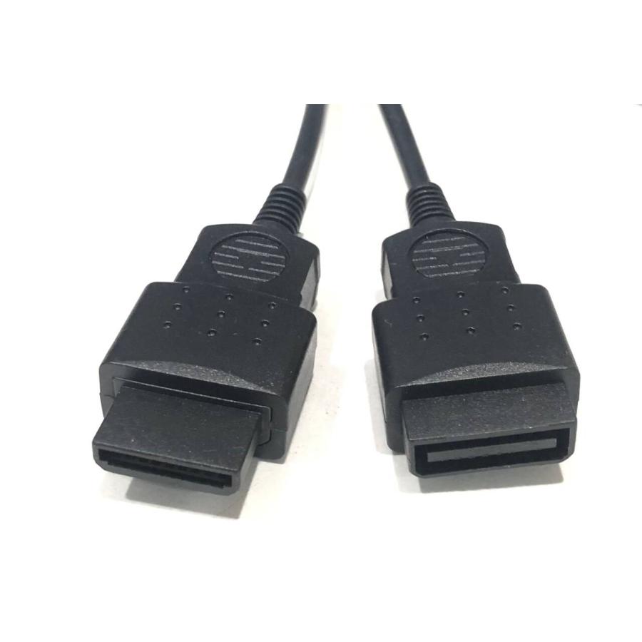 互換品]【2本】 セガサターン用 ゲーム機 パッド用 延長ケーブル 約