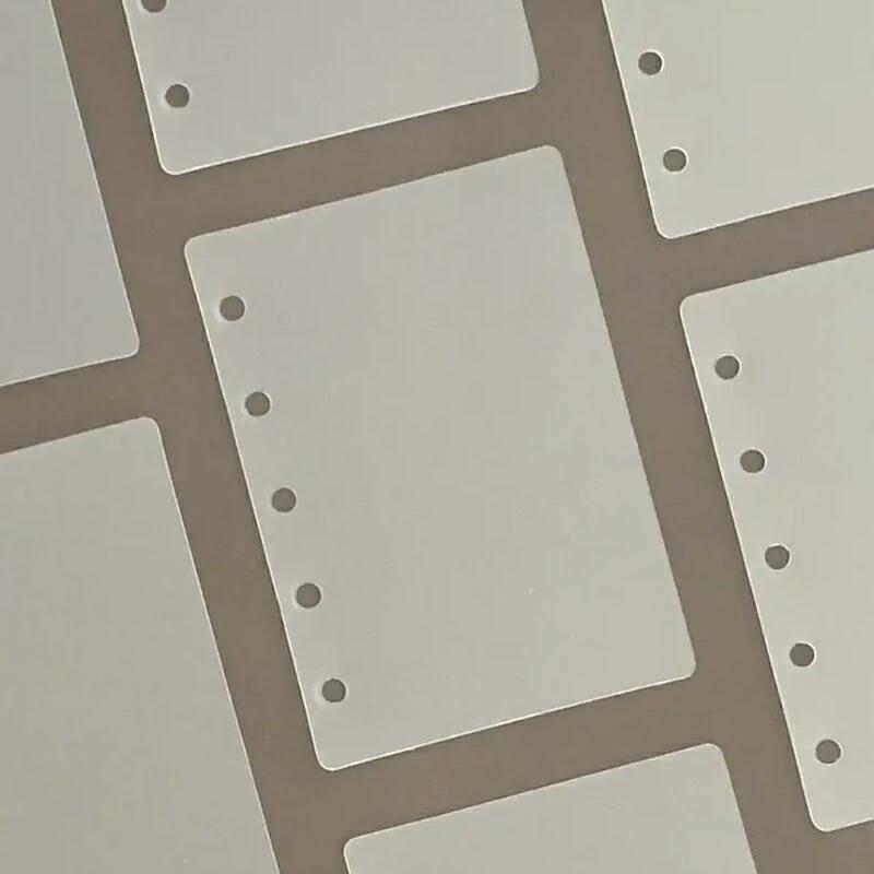 【10枚】m5 ppシート 5穴 ルーズリーフ 手帳用リフィル プラバン 保護プレート リングバインダー 約10.7 *7.8cm |  | 06