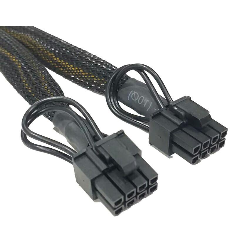 約22.5cm】PCIe8ピン-8ピン(6＋2ピン) 2分岐ケーブル グラフィック