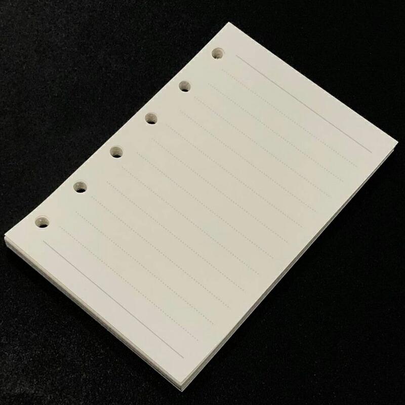 4冊セット 180枚】 手帳リフィル ミニ6穴 横罫 A7 6穴 システム手帳