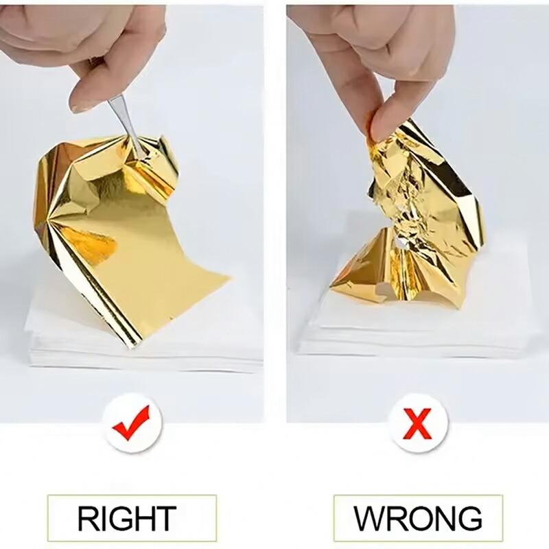 金箔 フェイク 9cm×9cm 100枚入り 模造金箔 ゴールド シート アート