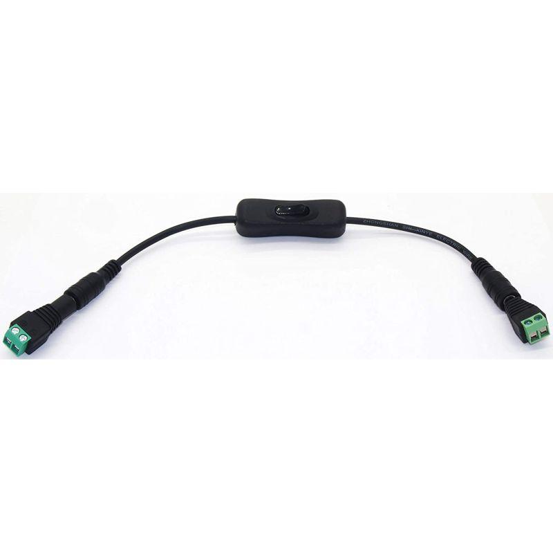 DC端子用 2.1mm用端子台付きジャック+2.1mm用端子台付きプラグ 12V