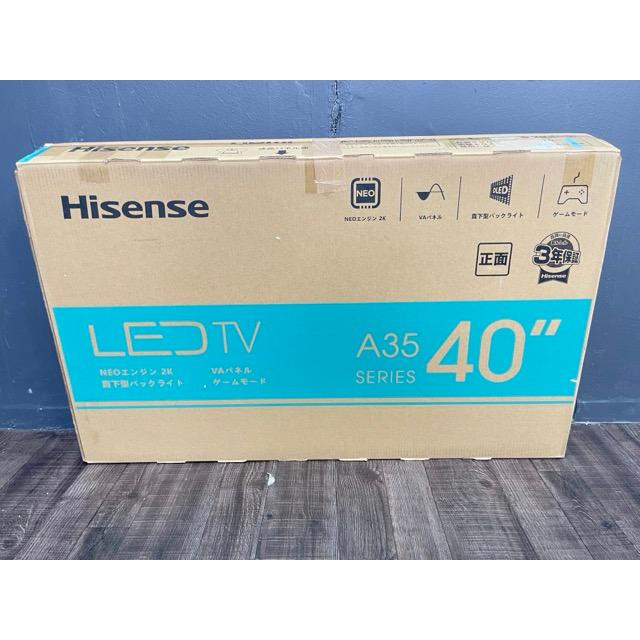 40V型 液晶テレビ 【中古】極美品 Hisense ハイセンス 40A35G 2023年製  