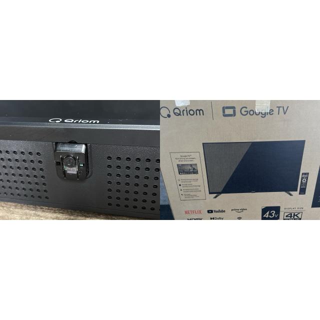 43V型チューナーレステレビ【中古】美品 動作保証 YAMAZEN QRK-43TL4K