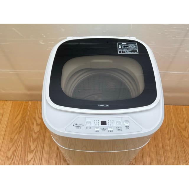 展示品 YAMAZEN 全自動 洗濯機 3.8kg【中古】 動作保証 ヤマゼン YWMB 