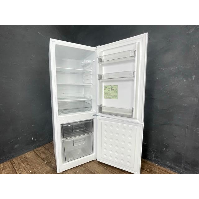 送料無料 TCL 冷凍冷蔵庫 CRB126AW 126L 幅45.5cm スリム 強化ガラス棚
