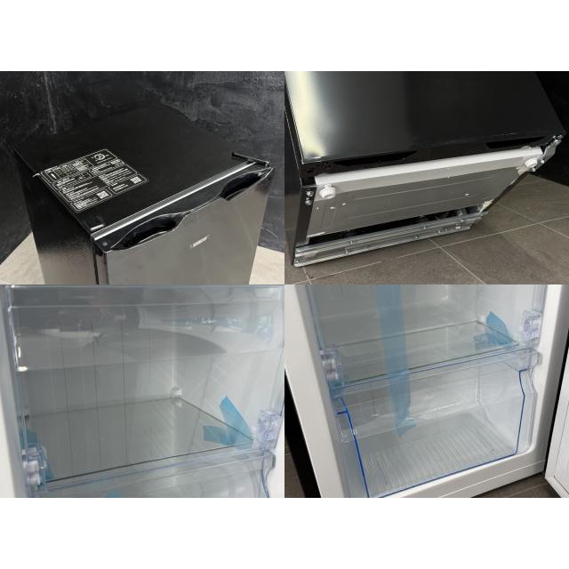 送料無料 冷凍庫 【中古】動作保証 SAMKYO ZU60 65L ブラック 1ドア 前