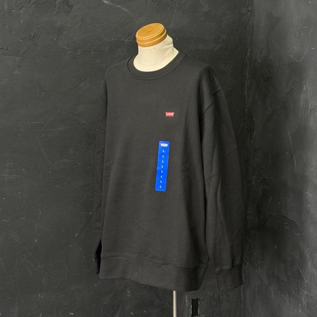 新品タグ付 リーバイス トップス 裏起毛 トレーナー メンズ用 ブラック