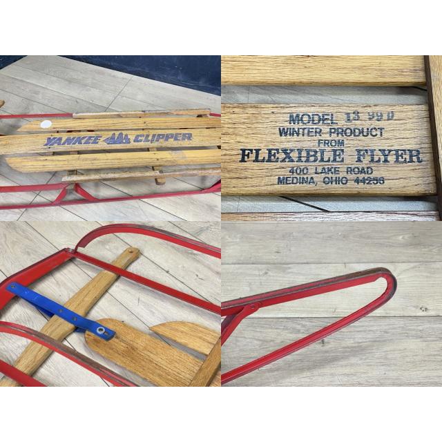 Flexible Flyer YANKEE CLIPPER 木製ソリ 1399D【中古】 ヤンキー