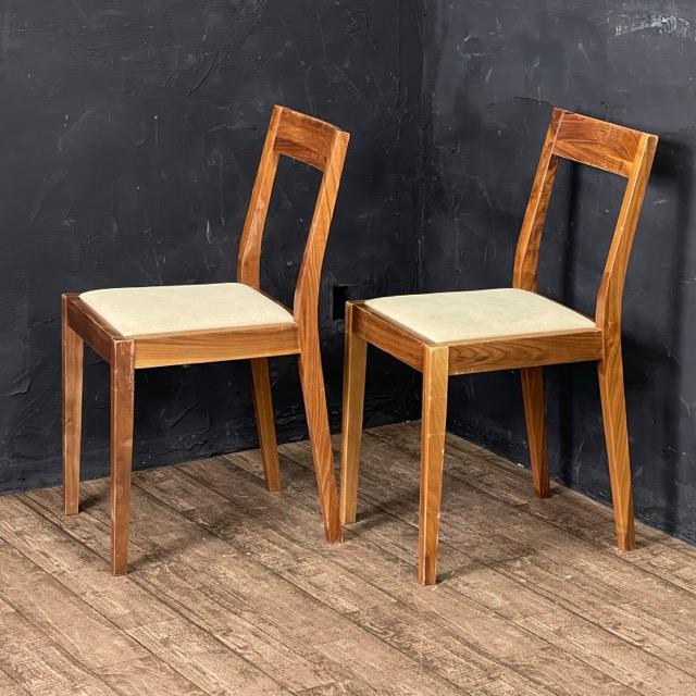 ダイニングチェア 【中古】MUJI 無印良品 綿平織 ベージュ 