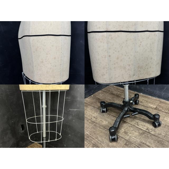 女性用 トルソー 【中古】キャスター付き 店舗什器 ディスプレイ バスト84.5 ウエスト62.5 ヒップ91.7cm/512835 【メンズ】