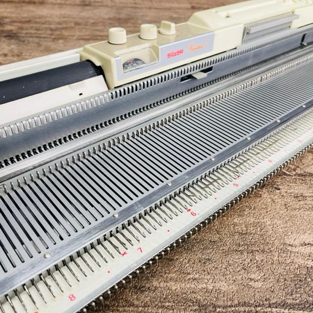 編み機【中古】未チェック SILVER シルバー SK-327 カンタン7 ホワイト