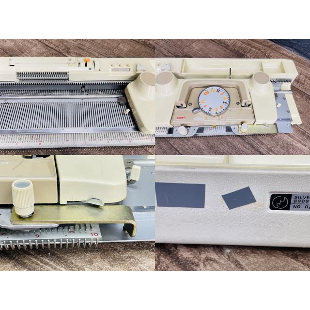 編み機【中古】未チェック SILVER シルバー SK-327 カンタン7 ホワイト 