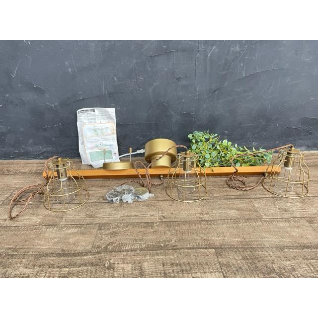 間接照明　ナチュラル　南国風 天井照明【中古】美品 KISHIMA CC-40357 キシマ ボタニックペンダント