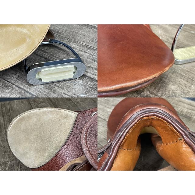 馬具 鞍 鐙 乗馬 馬術 あぶみ くら レザー? CottageCraft 【中古