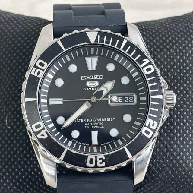 美品 動作保証 セイコー SEIKO 5 SPORTS ファイブ スポーツ 7S36-03C0