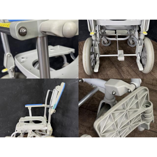入浴用車椅子　ウチエ　U字型 ウチエ 入浴用車椅子 【中古】 ノーパンクタイヤ U型シート 介護用品 4