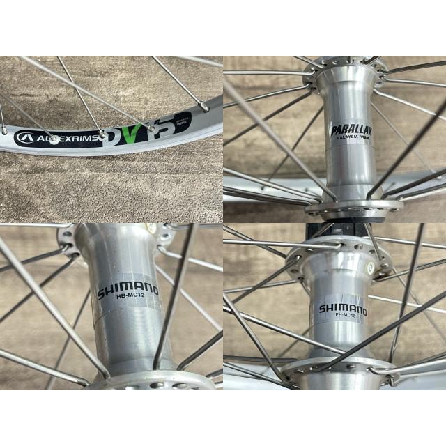 【SHIMANO PARALLAX】自転車ホイール 2個セット ALEXRIMS DV15 ホイール2本セット PARALLAX SHIMANO HB-MC12