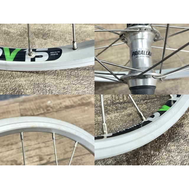 ALEXRIMS DV15 ホイール2本セット PARALLAX SHIMANO HB-MC12