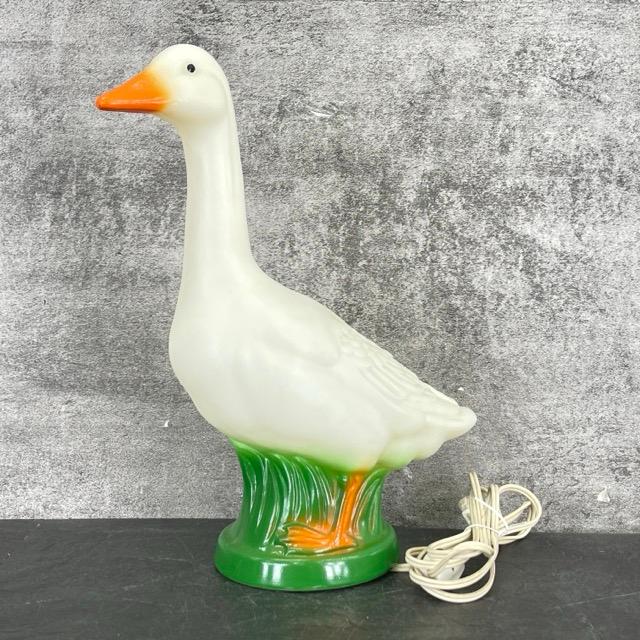 【昭和レトロ】アヒルライト　希少　ヴィンテージ 点灯OK アヒル ライト 【中古】昭和レトロ 照明 置物 インテリア 約