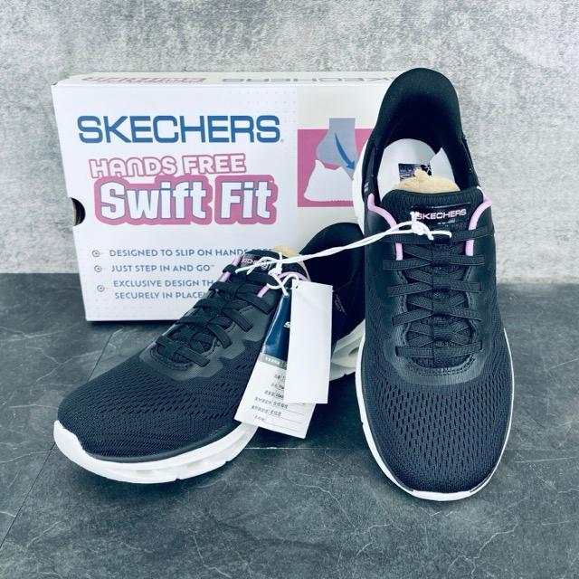 新品タグ付き SKECHERS スケッチャーズ 179341-BLK 25.5cm メッシュ