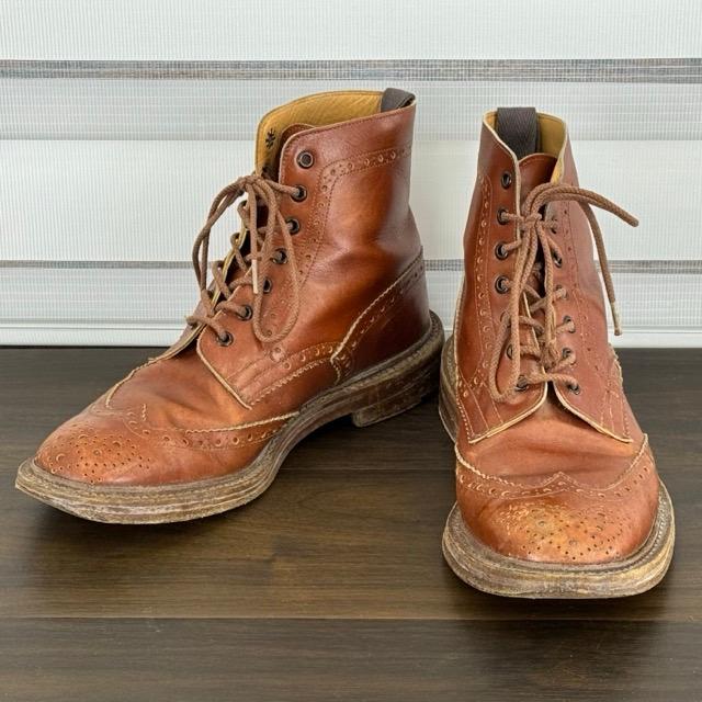Tricker's トリッカーズ 8 1/2 約 27.0cm 〜 27.5cm ウイングチップ