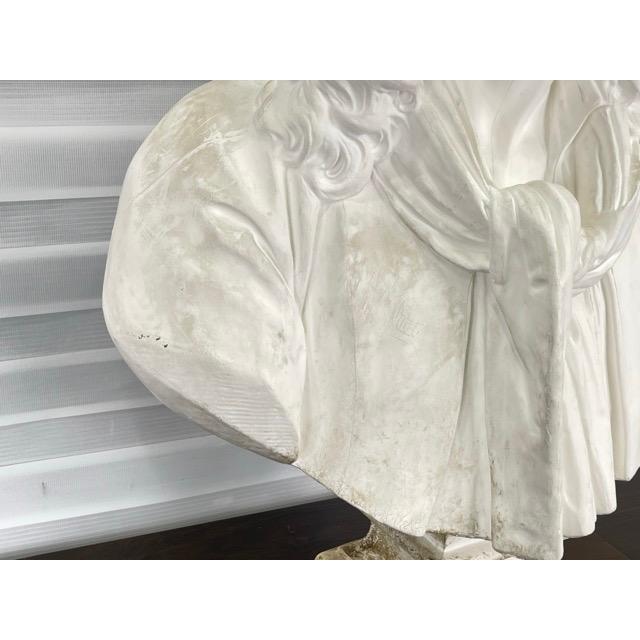 石膏像 ジャン＝バティスト・ポクラン 【中古】モリエール 胸像 美術
