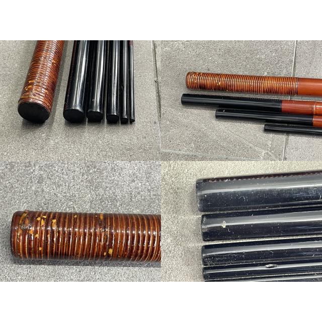 鮎友竿 松波 旭信 竹竿 和竿 全長約695cm 釣り具 フィッシング 収納嚢