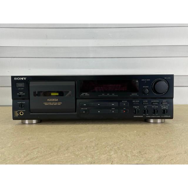 SONY TC-K222ESA ソニー カセットデッキ 【中古】通電OK 開閉NG