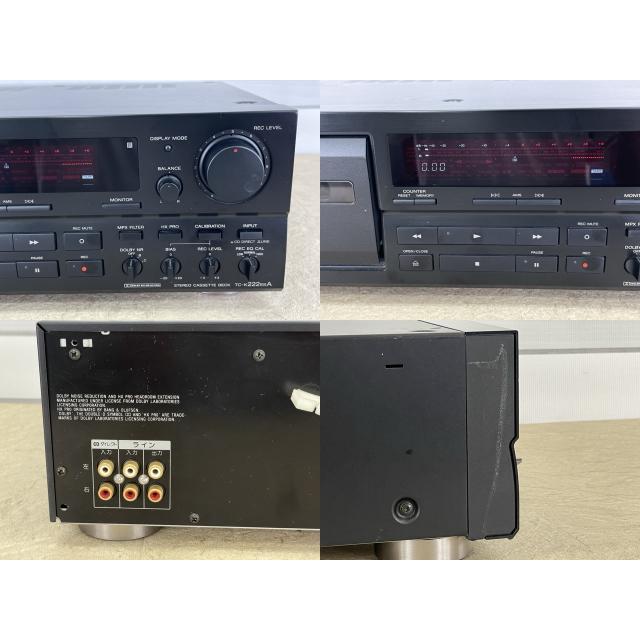 SONY TC-K222ESA ソニー カセットデッキ 【中古】通電OK 開閉NG
