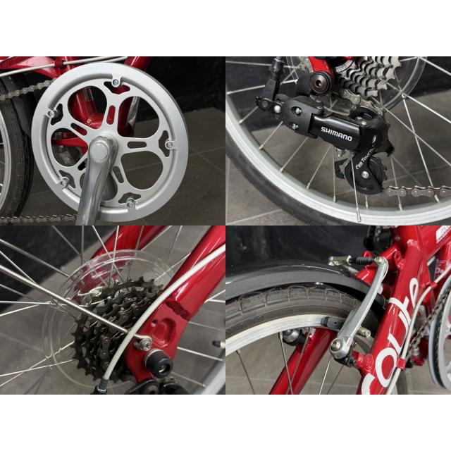 折りたたみ自転車 【中古】DAHON ダホン route ルート レッド 20インチ