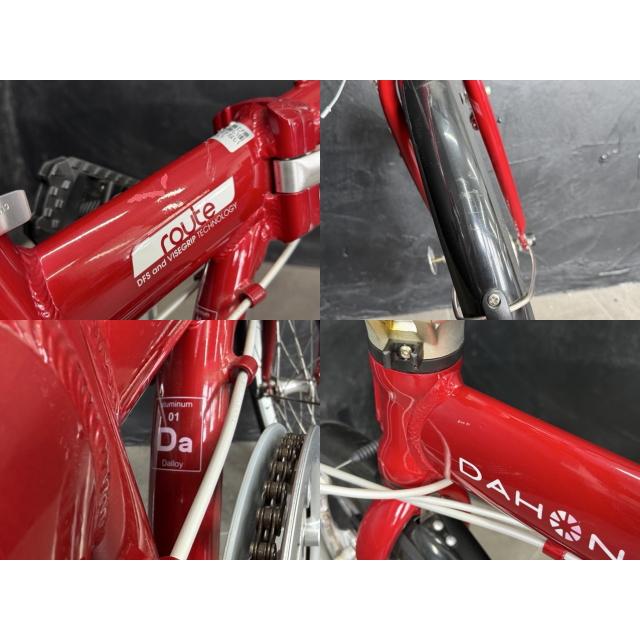 折りたたみ自転車 【中古】DAHON ダホン route ルート レッド 20インチ
