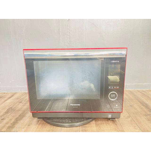 スチームオーブンレンジ 【中古】動作保証 Panasonic パナソニック NE-BS1200-RK 3つ星 ビストロ 30L ルージュブラック  生活家電 / 54517