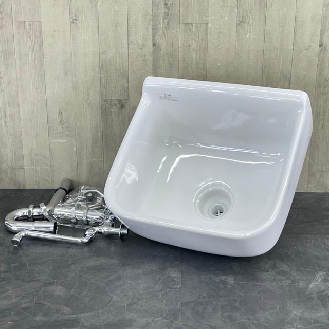 洗面器 洗面ボウル 【中古】 INAX イナックス S-17 BW1 水栓金具 排水 