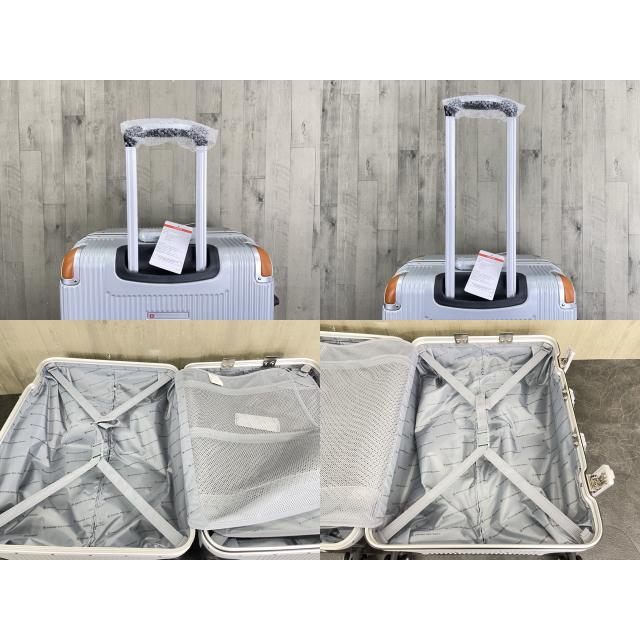 キャリーバッグ 【展示品】 SWISS MILITARY 24インチ クロムシルバー  