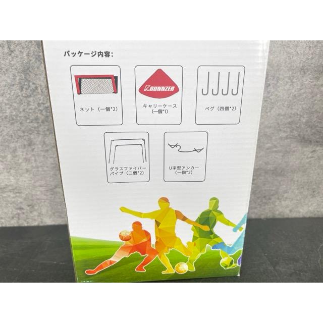 新品未開封 LRUNNZER トレーニングサッカーゴール 2点入り 子供用