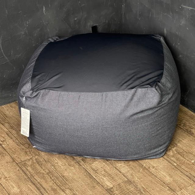 新品 興和 ビーズクッション デニム 約63x63x42cm 紺 DENIM