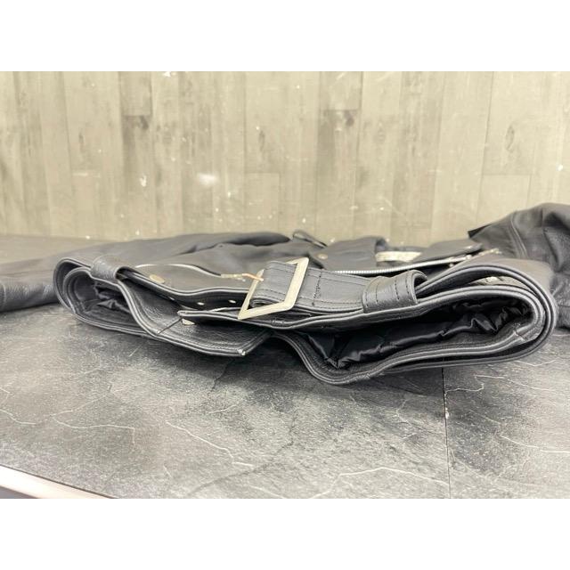 RakuLeather ライダースジャケット 革ジャン Sサイズ 【中古 