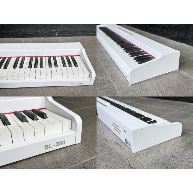 電子ピアノ 【中古】動作保証 KIMFBAY BL-280 ホワイト 88鍵 